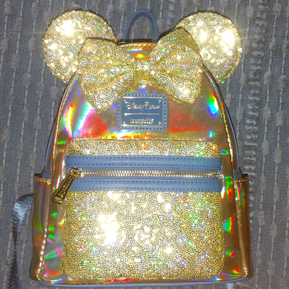 Disney 50th anniversary loungefly bling unicorn powder new no tags